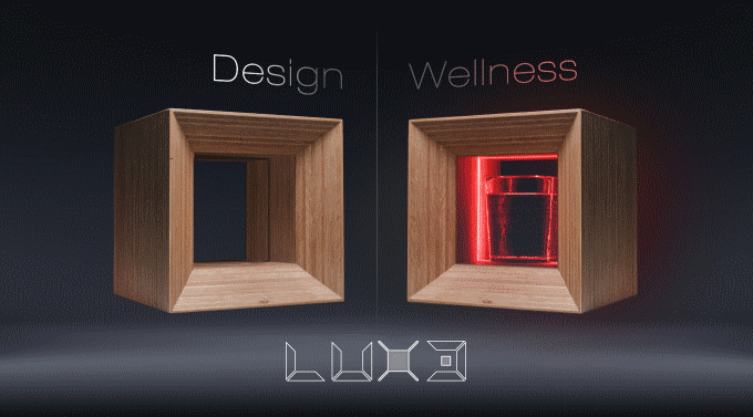 LUX3 legno e luce colorata con design per il benessere di tutti i giorni